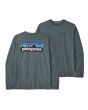 Camiseta de manga larga Patagonia M's LS P-6 Logo Responsibili-Tee Nouveau Green para hombre