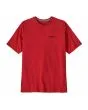 Camiseta de manga corta Patagonia M's P-6 Logo Responsibili-Tee Rojo Amanita para hombre frontal