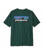 Camiseta de manga corta Patagonia P-6 Logo Responsibili-Tee verde cascada para hombre