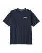 Camiseta de manga corta Patagonia Men's P-6 Logo Responsibili-Tee New Navy para hombre frontal