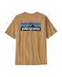Camiseta de manga corta Patagonia Men's P-6 Logo Responsibili-Tee color dorado para hombre posterior
