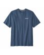 Camiseta de manga corta Patagonia Men's P-6 Logo Responsibili-Tee Utility Blue para hombre frontal