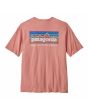 Camiseta Orgánica de manga corta Patagonia Men's P-6 Mission Organic rosa para hombre estampado posterior
