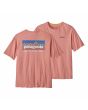 Camiseta Orgánica de manga corta Patagonia Men's P-6 Mission Organic rosa para hombre