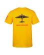 Camiseta de manga corta Powell Peralta Bones Brigade Bomber Amarilla para hombre posterior