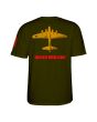 Camiseta de manga corta Powell Peralta Bones Brigade Bomber Verde Militar para hombre posterior