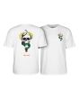 Camiseta de manga corta Powell Peralta Mike McGill Skull and Snake Blanca para hombre