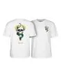 Camiseta de manga corta Powell Peralta Mike McGill Skull and Snake Blanca para hombre