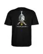 Camiseta de manga corta Powell Peralta Skull and Sword Negra para hombre posterior