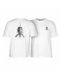 Camiseta de manga corta Powell Peralta Skull and Sword blanca para hombre