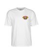 Camiseta de manga corta Powell Peralta Winged Ripper Blanca para hombre frontal