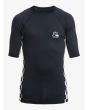 Camiseta de protección solar UPF 50 de manga corta Quiksilver Arch This Negra para hombre
