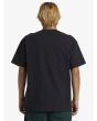 Hombre con camiseta oversize de manga corta Quiksilver Quik Eclipse Negra posterior