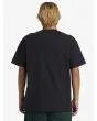 Hombre con camiseta oversize de manga corta Quiksilver Quik Eclipse Negra posterior
