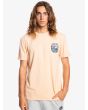 Hombre con camiseta de manga corta Quiksilver Another Story color salmón