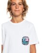 Niño con Camiseta de manga corta Quiksilver Another Story blanca estampado