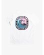 Camiseta de manga corta Quiksilver Another Story blanca para niño posterior