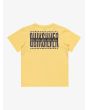Camiseta de manga corta Quiksilver World Force amarilla para niño 2-7 años posterior