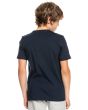 Camiseta de Manga Corta Quiksilver Closed Tions Azul Marino para chico posterior