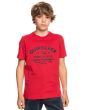 Camiseta de Manga Corta Quiksilver Closed Tions Roja para chico