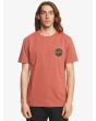 Hombre con camiseta de manga corta Quiksilver Core Bubble Marsala