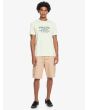 Hombre con camiseta de manga corta Quiksilver Feeding Line verde frontal