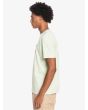 Hombre con camiseta de manga corta Quiksilver Feeding Line verde lateral 
