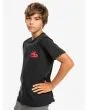 Niño con camiseta de manga corta Quiksilver Hells Yeah negra lateral