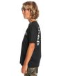 Niño con Camiseta de manga corta Quiksilver How are you feeling negra lateral 