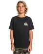 Niño con Camiseta de manga corta Quiksilver How are you feeling negra frontal