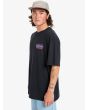 Hombre con camiseta de manga corta Quiksilver Desert Paradise Negra lateral