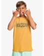 Niño con Camiseta de manga corta Quiksilver In Circles Youth Amarilla estampado