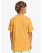 Niño con Camiseta de manga corta Quiksilver In Circles Youth Amarilla espalda
