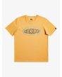 Camiseta de manga corta Quiksilver In Circles Boy Amarilla para niños de 8 a 16 años