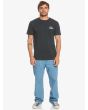 Hombre con Camiseta de manga corta Quiksilver MW Mini Logo Negra frontal