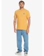 Hombre con Camiseta de manga corta Quiksilver MW Mini Logo Mostaza frontal