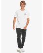 Hombre con Camiseta de manga corta Quiksilver MW Mini Logo Blanca frontal