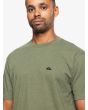 Hombre con Camiseta de manga corta Quiksilver Nep Screen Verde bordado logo
