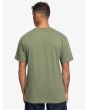 Hombre con Camiseta de manga corta Quiksilver Nep Screen Verde posterior