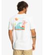 Hombre con Camiseta de manga corta Quiksilver Ocean Bed Blanca 