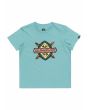 Camiseta de manga corta Quiksilver Rain Maker Azul Turquesa para niño 2-7 años
