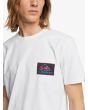 Hombre con camiseta de Manga Corta Quiksilver Return To The Moon blanca logo