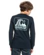 Niño con camiseta de Manga Larga Quiksilver Seaquest azul marino