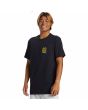 Hombre con Camiseta de manga corta Quiksilver Surf Moe Negra lateral