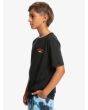 Niño con Camiseta de manga corta Quiksilver Surfer of Fortune Boy Negra lateral