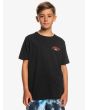 Niño con Camiseta de manga corta Quiksilver Surfer of Fortune Boy Negra 
