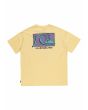 Camiseta orgánica oversize de manga corta Quiksilver Take Us Back Bubble Amarilla para hombre posterior
