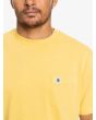 Hombre con Camiseta de manga corta Quiksilver The Natural Dye Amarilla bolsillo