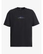 Camiseta oversize de manga corta Quiksilver Therma Logo Negra para hombre