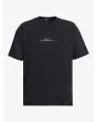 Camiseta oversize de manga corta Quiksilver Therma Logo Negra para hombre
